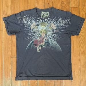 Vintage Z Brand In Odd We Trust Angel Guitar Tshirt Small SoCal Streetwear